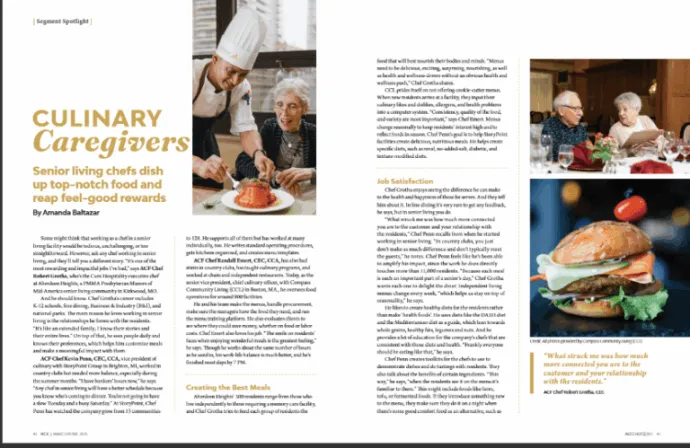 culinary caregivers magazine 